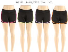 144 Pairs Womens Shorts In Assorted Color - Womens Active Wear