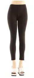 144 Wholesale Womens Solid Color Legging Black