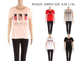 24 Wholesale Womens Choose Your Style Tee Shirt