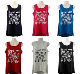 48 Pieces Womens Assorted Color Love Me Tee - Women's T-Shirts