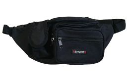 72 Units of Black Fanny Pack - Fanny Pack