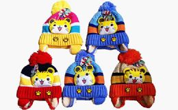 120 Bulk Winter Warm Kids Animal Hat With Earcuff Cap
