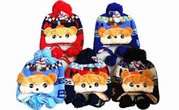 120 Pieces Winter Warm Kids Animal Hat With Earcuff Cap And Pom Pom - Winter Hats