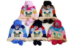 120 Pieces Winter Warm Kids Animal Hat With Earcuff Cap And Pom Pom - Winter Hats