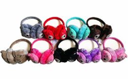 240 Bulk Kids Winter Faux Fur Earmuffs Lovely Animal Design Warmer