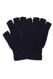180 Pairs Men's Finger Less Magic Gloves In Solid Black - Fleece Gloves