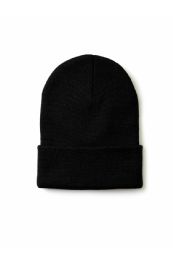 120 Pairs Men's Solid Black Winter Beanie Hats - Winter Beanie Hats