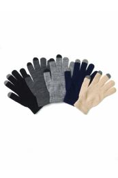 180 Units of Men's Assorted Color Touch Screen Texting Gloves - Winter Gloves