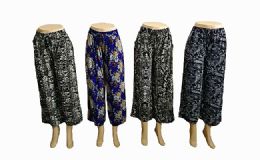 12 of Women Loose Fit Styled Pants Assorted Patterns