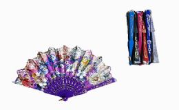 120 Units of Chinese Japanese Party Handheld Fan Assorted Color - Novelty & Party Sunglasses