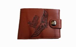 48 of Mens Leather Bi Fold Wallet With Button Closure