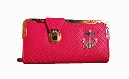 36 of 36 Womens Snap Closure Wallet With Anchor