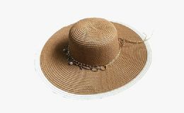 120 Wholesale Womens Fashion Sun Hat With Chain
