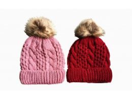 120 Bulk Ladies Winter Thick Warm Knitted Beanie Hat