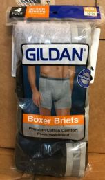 96 Pieces Gildan Mens Boxer Brief Size Medium Only - Mens Underwear