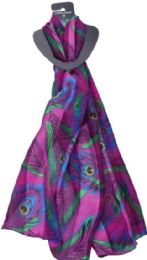 180 Pieces Trendy Soft Peacock Scarf - Womens Fashion Scarves