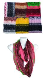 144 Pieces Womens Fashion Pattern Scarves - Womens Fashion Scarves