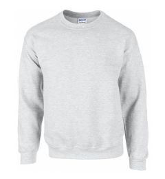 12 Wholesale Gildan Unisex Ash Grey Crew Neck Sweatshirt, Size 4xlarge