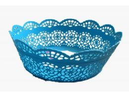 160 Wholesale Plastic Blue Fruit Basket