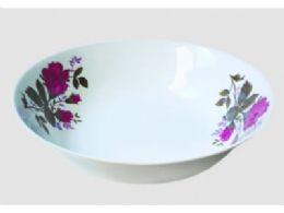60 Pieces Plastic Rose Soup Bowl Twelve Inch - Plastic Bowls and Plates