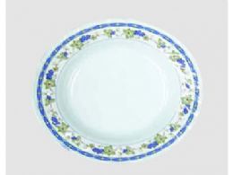 120 Pieces Plastic Dish Grape Pattern Nine Inch - Plastic Bowls and Plates