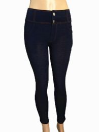 48 Wholesale Womens Skinny Slim Straight Cropped Jean With Zipper Fly