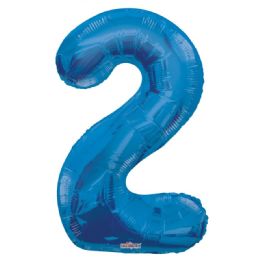 30 Wholesale Thirty Four Inch Blue Balloon Number Two