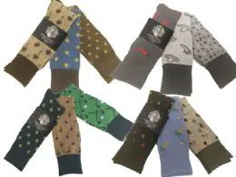60 Wholesale Mens Assorted Pattern Dress Socks Size 10-13