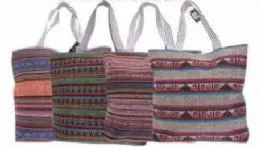 48 Wholesale Womens Printed Beach Tote Bag