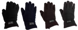 12 Wholesale Man Thermal Fleece Glove
