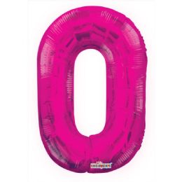 30 Wholesale Thirty Four Inch Pink Balloon Number Zero