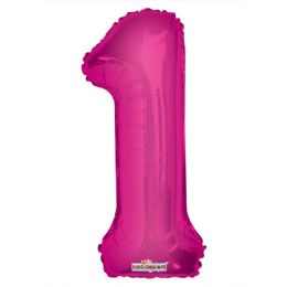 30 Wholesale Thirty Four Inch Pink Balloon Number One