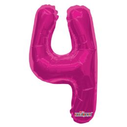 30 Wholesale Thirty Four Inch Pink Balloon Number Four