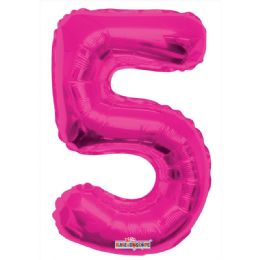 30 Wholesale Thirty Four Inch Pink Balloon Number Five