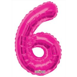 30 Wholesale Thirty Four Inch Pink Balloon Number Six