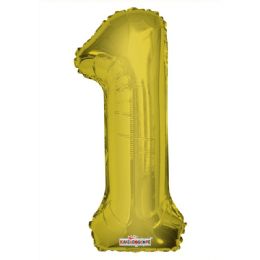 30 Wholesale Thirty Four Inch Gold Balloon Number One