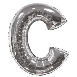 30 Wholesale Silver Balloon Letter C