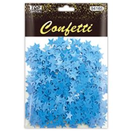 96 Wholesale Confetti Star Baby Blue