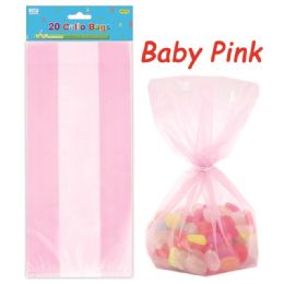 96 Pieces Loot Bag Baby Pink Twenty Count - Party Favors