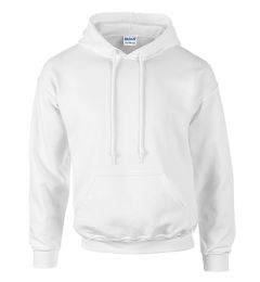 24 Pieces Unisex Gildan Irregular White Heavy Blend Hoodie, Size Medium - Mens Sweat Shirt