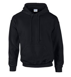 24 Pieces Unisex Gildan Irregular Black Heavy Blend Hoodie, Size Large - Mens Sweat Shirt