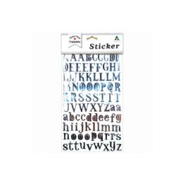 144 Wholesale Shiny Stickers Letters Silver