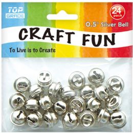 96 Pieces Twenty Four Count Silver Bell - Arts & Crafts