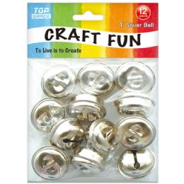 96 Pieces Twelve Four Count Silver Bell - Arts & Crafts