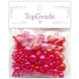 96 Wholesale Two Hundred Piece Pearl In Hot Pink