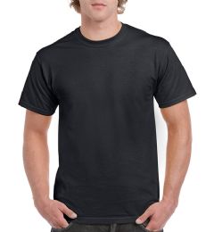 36 Wholesale Unisex Gildan Black Cotton T-Shirt, Size Medium
