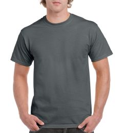 36 Wholesale Unisex Gildan Charcoal Cotton T-Shirt, Size Medium