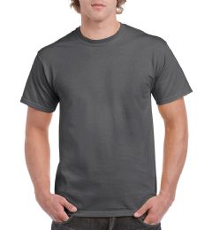 36 of Unisex Gildan Dark Heather Cotton T-Shirt, Size Large