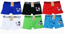 72 Wholesale Boys Seamless Boxer Shorts
