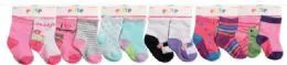144 Bulk Toddler Girls Crew Socks Size 6-12 Months